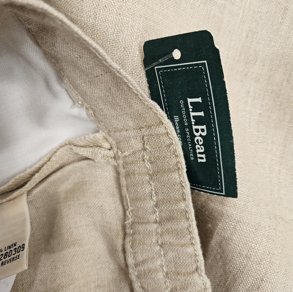 NWT - L.L. Bean Natural Linen Skirt - Size 16 - Picture 5 of 6
